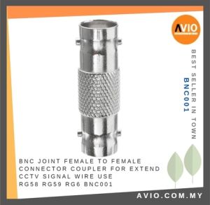 BNC Joint Female to Female Connector Coupler for Extend CCTV Signal Wire use RG58 RG59 RG6 BNC001