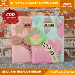 COD Al Quran Hafalan Mudah Al Hufaz Muslimah Agenda Daun A5 Cover Kain Magnet Khat Madinah Rasm Utsmani