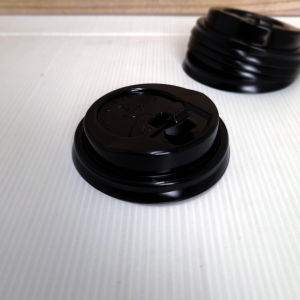 Lid 6.5/8/9/12 oz hitam / Tutup Paper Hot Cup 50pcs