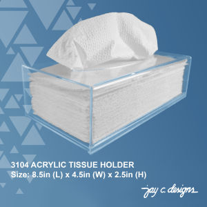 Acrylic Tissue Holder  -  Jay C. Designs - 3104