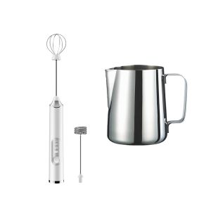 LAHOME 3-Speed Kopi Susu Frother Handheld 2in1 USB Isi Ulang Listrik Kocokan Mixer Pengocok Telur Busa