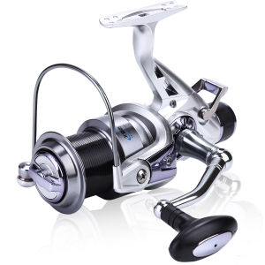 Sougayilang Spinning Fishing Reel Carp Reel 5000 6000 Series 10+1BB Spinning Strong Drag 15KG Double Brake System Fishing Coil