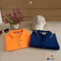 BCS SPORT เสื้อคอโปโลแขนสั้น SMART POLO รหัส P004 สีส้ม เนื้อผ้า POLY COOL-MAX. 