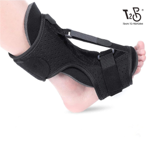 T2P Drop Foot Support Splint Brace Plantar Sleep Sock Adjustable Sling Night Splint Fixed Ankle Brace