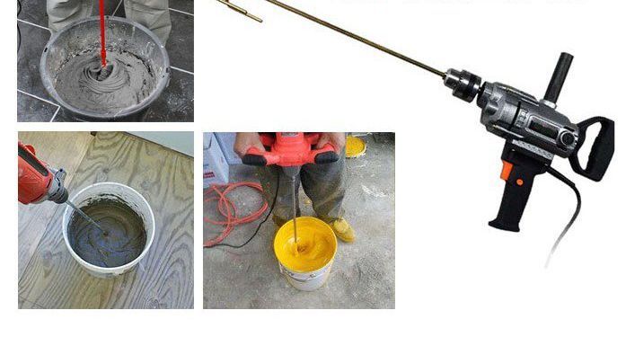 Stiring Rod Electric Cement Putty Paint Coating Agitator Drill Stirring ...
