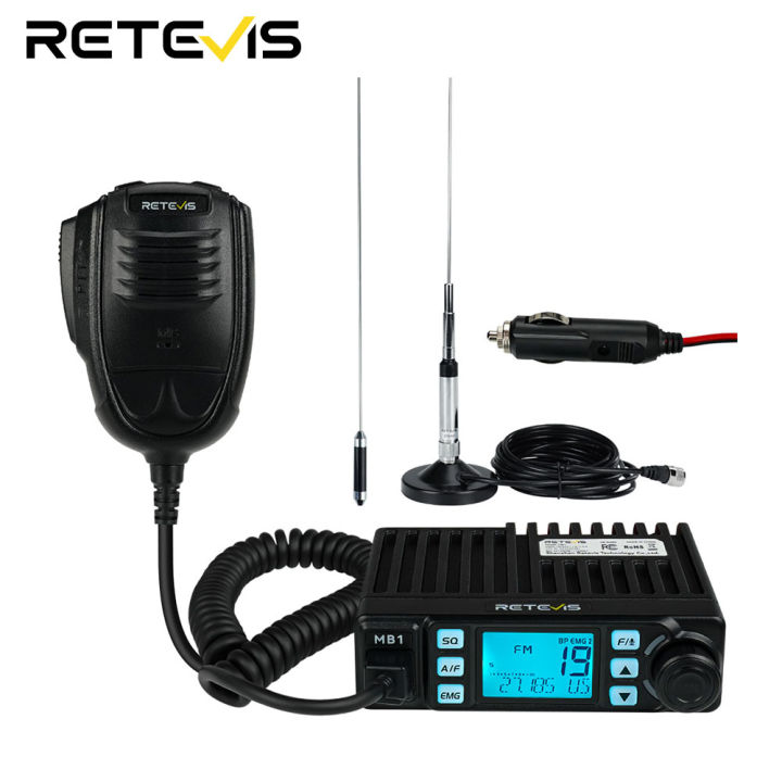 Retevis MB1 Handheld CB Radio with 45 Inch Mount CB Antenna 40