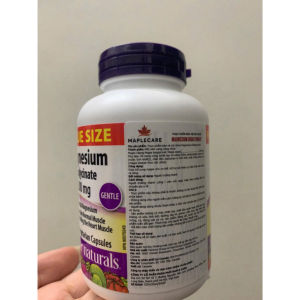 [Hàng Cty] Viên uống bổ sung magnesium bisglycinate 200mg Webber 120 viên giảm căng thẳng khỏe xương