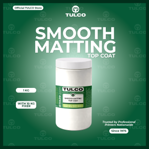 TULCO Smooth Matting Top Coat for Textile Ink 1kg with 10g Fixer