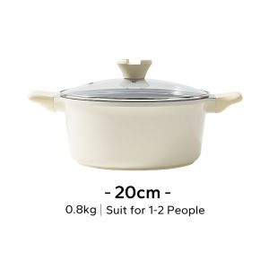 Redchef Nồi Canh Không Độc Hại Chống Dính Có Nắp Cao 20cm/24cm Không Chứa PFAS PTFE PFOA Phù Hợp Mọi Loại Bếp