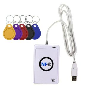 5YOA ACR122U NFC RFID Reader USB Smart Card Writer SDK M-ifare Copy Clone Software Copier Duplicator Writable S50 13.56MHz UID
