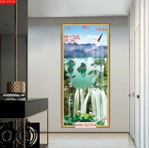 Tranh gạch 3d ốp tường hành lang - L03X