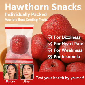 【Lowering Cholesterol】Hollow hawthorn seedless preserved fruit sweet and sour appetizer snack ready-to-eat seedless preserved fruit ready-to-eat pitted hawthorn preserved fruit casual jam casual snack