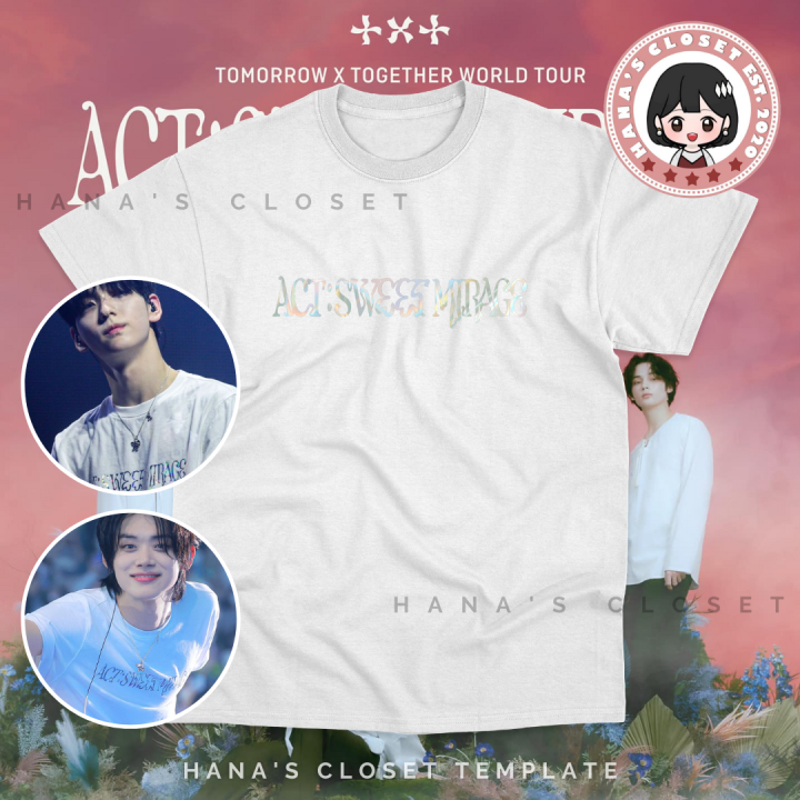 TXT ACT:SWEET MIRAGE Ｔシャツ  Lsize TXT [ACT : SWEET MIRAGE] IN JAPAN T-shirt (Fan-made) – TXT