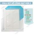 Sổ còng nhựa A4 B5 A5 DecorMe sổ caro vở kẻ caro kẻ ngang còng nhựa cứng có thể tháo còng thay giấy refill tiện dụng. 