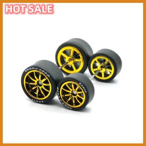 🔥🔥🔥dingdaocunz 1Set 1 64 Alloy Car Staggered Front Small Rear Large Wheel 11.2mm+13mm BMS Serie Gild ing en For Hot Wheel