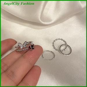 AngelCity Fashion Store Butterfly Metal Punk Rings Cool Adjustable Index Finger Ring Fashion Knuckle Jewelry For Women Teen Jewelry Gifts Accessories