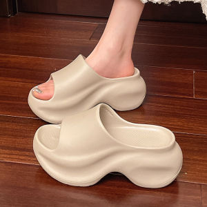 [Free Shipping] Thick-Soled Height-Increasing Slippers For Women Summer Outdoor Sandals Fashionable And Versatile For Outdoor Wear
