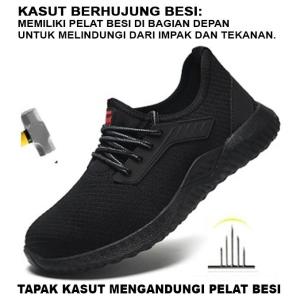 Safety Shoes Men (KASUT KESELAMATAN With Steel Toe Cap Anti-smash Men Work Shoes Sneakers) 619