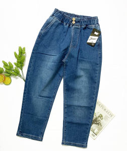 Quần lửng lỡ jean mềm co giãn mạnh cho nữ size 38kg - 47kg quần dài 9 tấc lưng thun - QD110