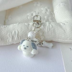 【จัดส่งภายใน 2-3 วัน】 พวงกุญแจรูปตัวการ์ตูนน่ารักๆสำหรับลูกสุนัขพวงกุญแจตุ๊กตาน่ารักๆน่ารักๆสำหรับเป็นของขวัญ