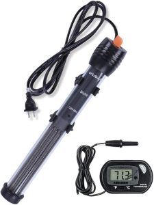 Orlushy Submersible Aquarium Heater300W Adjustable Fish Tahk Heater with 2 Suction Cups Free Suitable for Marine Saltwater and Freshwater