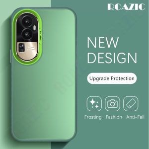 Roazic vỏ điện thoại cho OPPO RENO 5 Pro/5/5 5G/5 Marvel Edition/6 5G/8 5g/10 Pro Plus/10 Pro + 5g vỏ bọc da kim loại cực quang sang trọng đầy màu sắc Silicone bọc hoàn toàn chống sốc ốp lưng chống vân tay bảo vệ