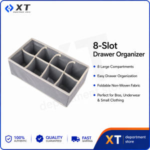 Sock Underwear Organizer Dividers Fabric Foldable Storage Organizer Drawer Cabinet Closet Storage Box for Cloth Panty Socks Bra Ties