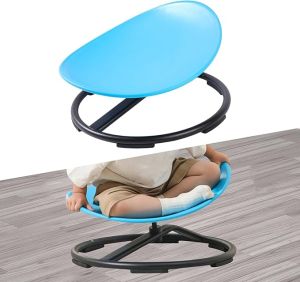 Kids Swivel Chair Sensory Integration Balance Training Toys Carousel Spin Sensory Chair