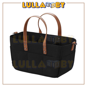 Baby Felt Diaper Bag Foldable Felt Storage Bag Baby Travel Organizer Basket Maternity Mommy Bag Tote Bag Hanging Nappy Diaper Bag Diaper Bayi