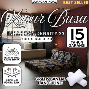 ( 180 x 20 x 200 ) Kasur Lipat Original INOAC EON D.23 LG ( hijau terang ) tebal 20cm Garansi Resmi 15 tahun Gratis Bantal