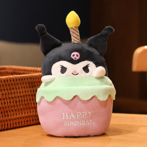 kue ulang tahun hadiah ulang tahun sekolah Mainan Boneka Plush Bentuk Kartun My Melody Kuromi Cinnamoroll Ukuran 20CM