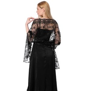 CHENJIE Bridal Evening Dresses Shawl Wedding Bridesmaid Shiny Sunscreen Cloak Scarves Party Lady Cape Wraps
