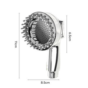 yoyopet : หัวฝักบัวแรงดันสูง แปรงนุ่ม2โหมดสําหรับแมว สุนัข  ฝักบัวอาบน้ำ สัตว์เลี้ยง ผ่อนคลาย