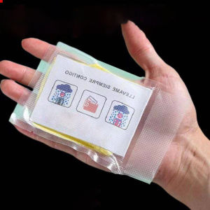 Áo mưa dùng 1 lần ININ áo mưa mini dạng thẻ chống thấm nước cho người lớn nén chân không nhỏ gọn trọng lượng 20g