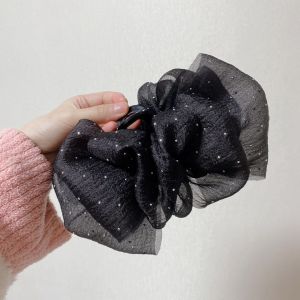 2026 Hot Sale [ Shipped from China ] Meteor shower bubble gauze hair clip with a high-end feel voluminous starry sky hairpin for the back of the head large shark clip hair accessory B3