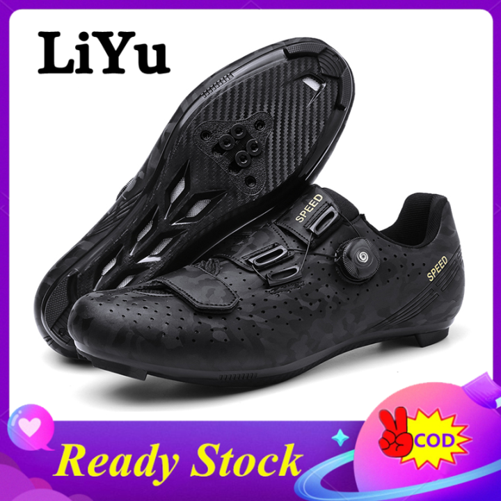 LiYu ใหม่รองเท้าจักรยานถนนผู้ชายและผู้หญิงรองเท้าขี่จักรยานแบนรองเท้า ...