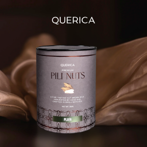 QUERICA Premium Pili Nuts - PLAIN (50g Canister)