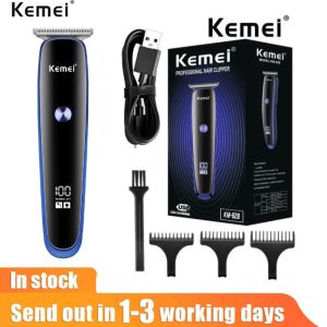 Kemei Digital Display Men Haircut Trimmer Usb Charging Lithium Battery Long Life Discharging Intelligence Hair Clipper KM-828