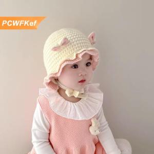 【PCWFKef】 หมวกขนสัตว์สำหรับเด็กทารกหมวกไหมพรมถักแบบหนาอบอุ่นสำหรับฤดูหนาว