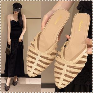 Womens Sandals Stylish and Elegant Womens Slippers Casual Casual Literary Temperament Student Party