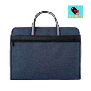 TOPSHOP stock no.BOB 1pc A4 Zipper Business Document Bag Waterproof File Handle Bag Multi Purpose Work Briefcase Portable