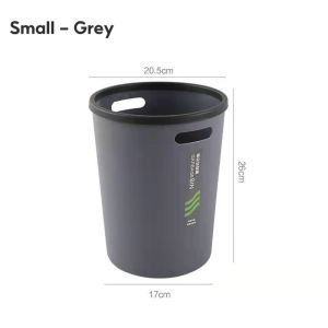 Plexor 10L Circular Trash Can without cover Household Plastic Garbage Bin Lidless Portable Waste Garbage Bin Kitchen Living Room Bathroom Small Paper Basket
