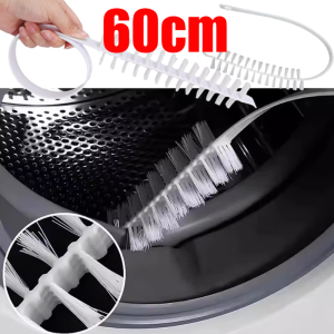 Long Handle Foldable Washing Machine Gap Cleaning Brush / Deep Clean Drum Inner Wall & Sink Crevice Brush / Multifunctional Sewer Pipe Dryer Radiator Household Cleaning Supply