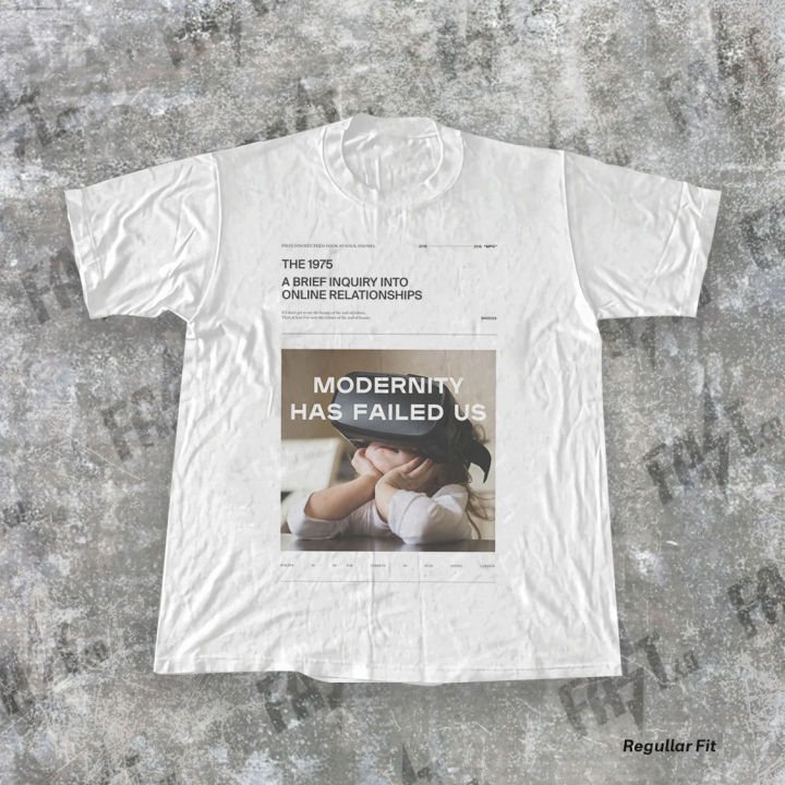 Kaos Band The 1975 The Modern Have Failed Us Vintage Band T shirt