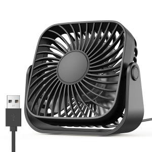 Quạtcầm tay USB 4 inch cho cắm trại quạt bàn cá nhân yên tĩnh 3 tốc độ 360 độ ° Quạt đứng điều chỉnh cho phòng ở nhà