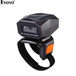 Eyoyo 1D/2D  Wearable/Wireless Ring Barcode Scanner Mini Portable 3-in-1 USB Wired & 2.4G Wireless & Bluetooth finger scanner Image 1D QR Bar Code Reader PDF417 Data Matrix Screen Scanning for iPad IOS Android PC