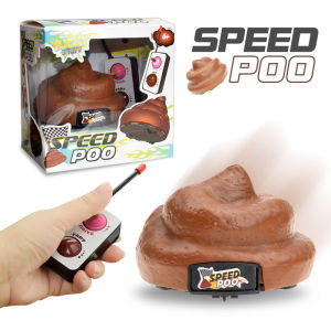 Remote Control Speed Poo for Kids Joke Prank Toys Stool Remote Control Car Trick People Trick Toy for Family Games and Party Fun Drive And Spin Funny Toy