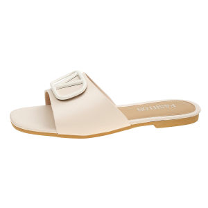 [Free Shipping] 2026 Summer New Fashion Buckle Square-Toed Flat Sandals Casual Shoes For Outdoor Wear