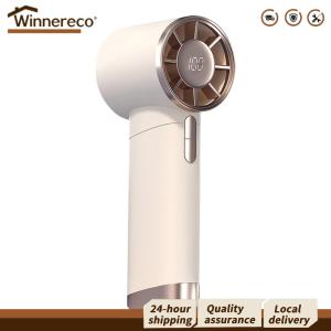 【Free Shipping】 Multi-Speed Handheld Turbo Fan with 100 Gear Wind for Outdoor Travel and Desk Cooling Lightweight and Rechargeable