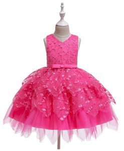 Baby Girl Lace Tutu Dress – Cute Sleeveless Layered Princess Outfit for Birthday Baptism Party & Flower Girl | Infant & Toddler Dress for Ages 0-5 | Mini Puffy Skirt Style